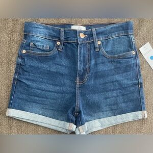 NWT Women’s Just Be Crop Hyper Stretch Shorts Size S ~ Blue